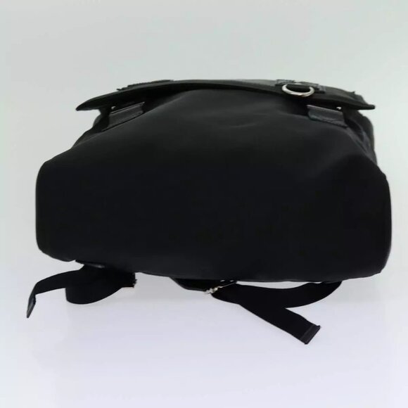 GUCCI Web Sherry Line Backpack Nylon Black Green Red - Picture 10 of 16